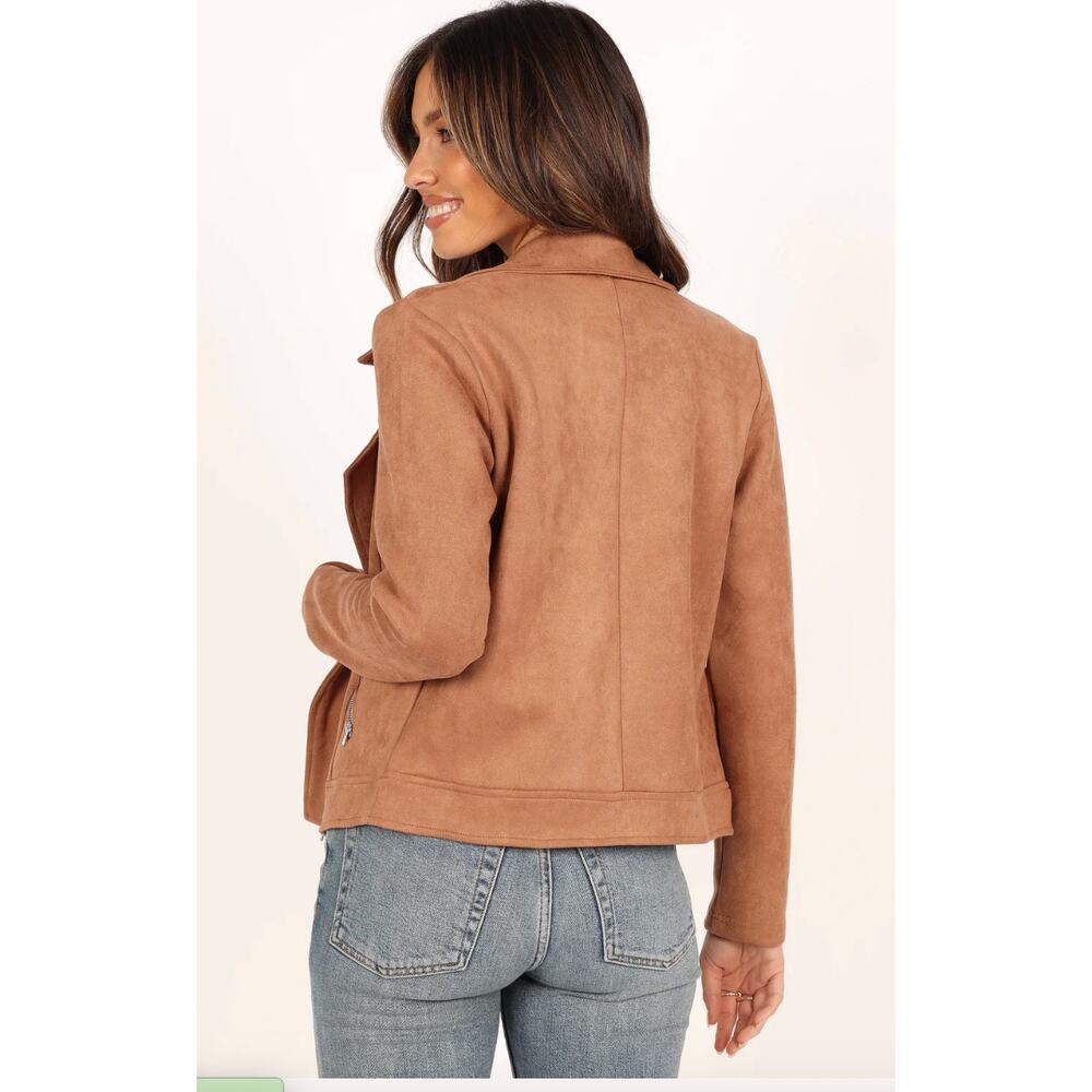 Petal and Pup Spencer Faux Suede Moto Jacket US Size 12 - Picture 4 of 9